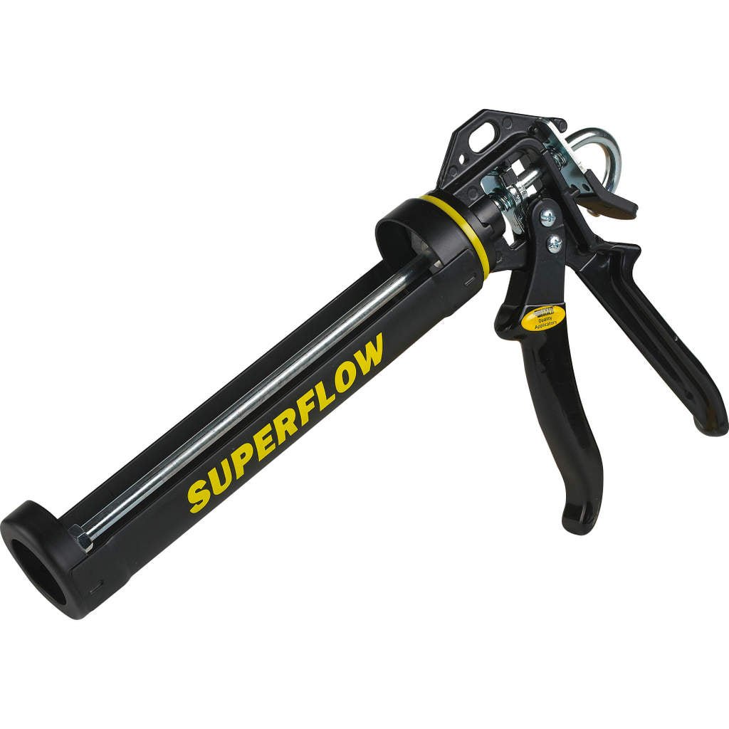 Everbuild Super Flow Sealant / Adhesive Cartridge Applicator Gun with Rotating Barrel (310ml Cart Gun)